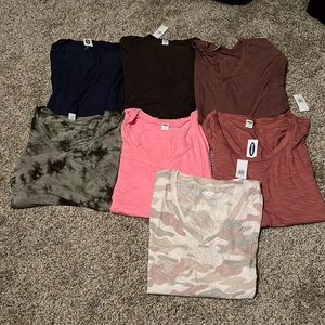 7 Old Navy short-sleeved tshirts NWT
